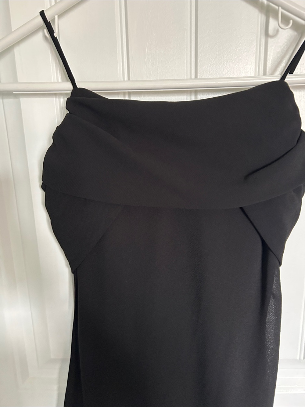 Jessica Black Spaghetti Strap Evening Gown - Picture 4 of 5